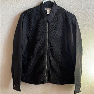 Elegant Black Bomber Jacket for Women